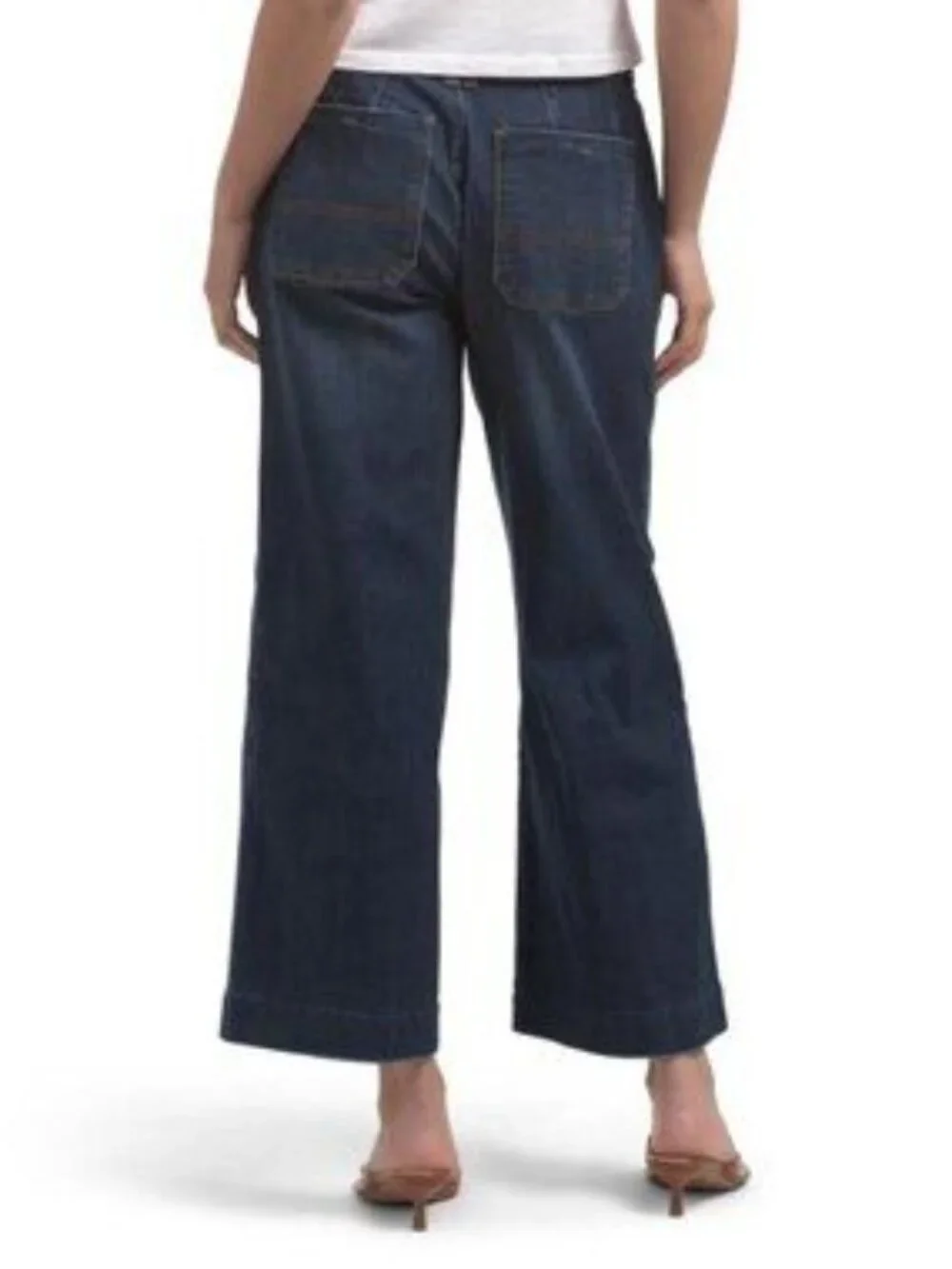 DEMOCRACY Ab Tech High Rise Wide Leg Jeans With Front Darts
